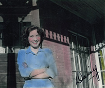 Early colorized picture of Daisy.