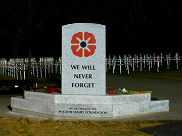 Field of Crosses on Memorial Drive, Calgary.