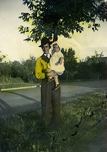 Ron in Canada, late 1940's.