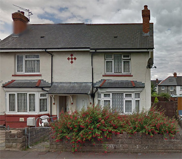 Ron's childhood home in Ely, Cardiff.